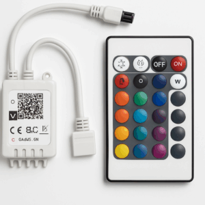 Control remoto RGB WIFI 100w DC5-28V 6A 24 botones P/CINTA RGB