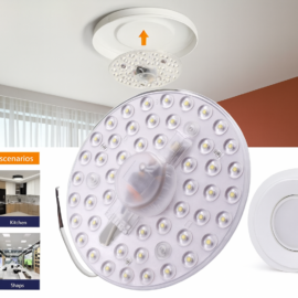 Repuesto de lamparas  B27350 3000K DE 24W de plafón