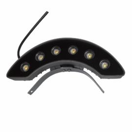 Lampara 6W 3000K 30º adj. arboles BY-W3015 85-245V IP-65 media luna EVOLIGHT