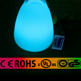 Lampara de mesa LED PE RGB C/CONTOL REMOTO IP68 PBB-2224 22*24cm