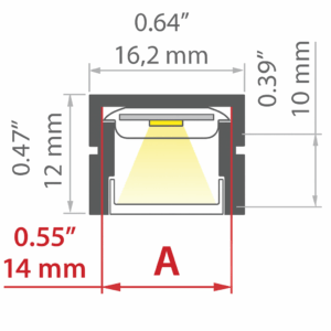 Perfil A01263L10OD_2 PDS4-PLUS BLANCO KLUS