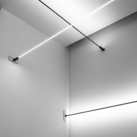 Perfil flexible negro Sky LIGHT 5 mt con terminales 2 cnt ancho