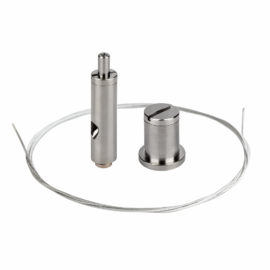 Kit de suspensión para perfiles INOX CON CABLE DE 1.5 MT KLUS 42658NI