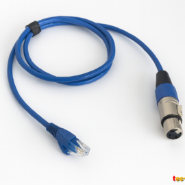 CABLE CONECTOR DMX512 1MT 10 mm CON JACK R6JR