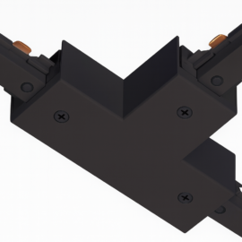 CONECTOR PARA RIEL T 2 FASES ( LINEAS) NEGRO