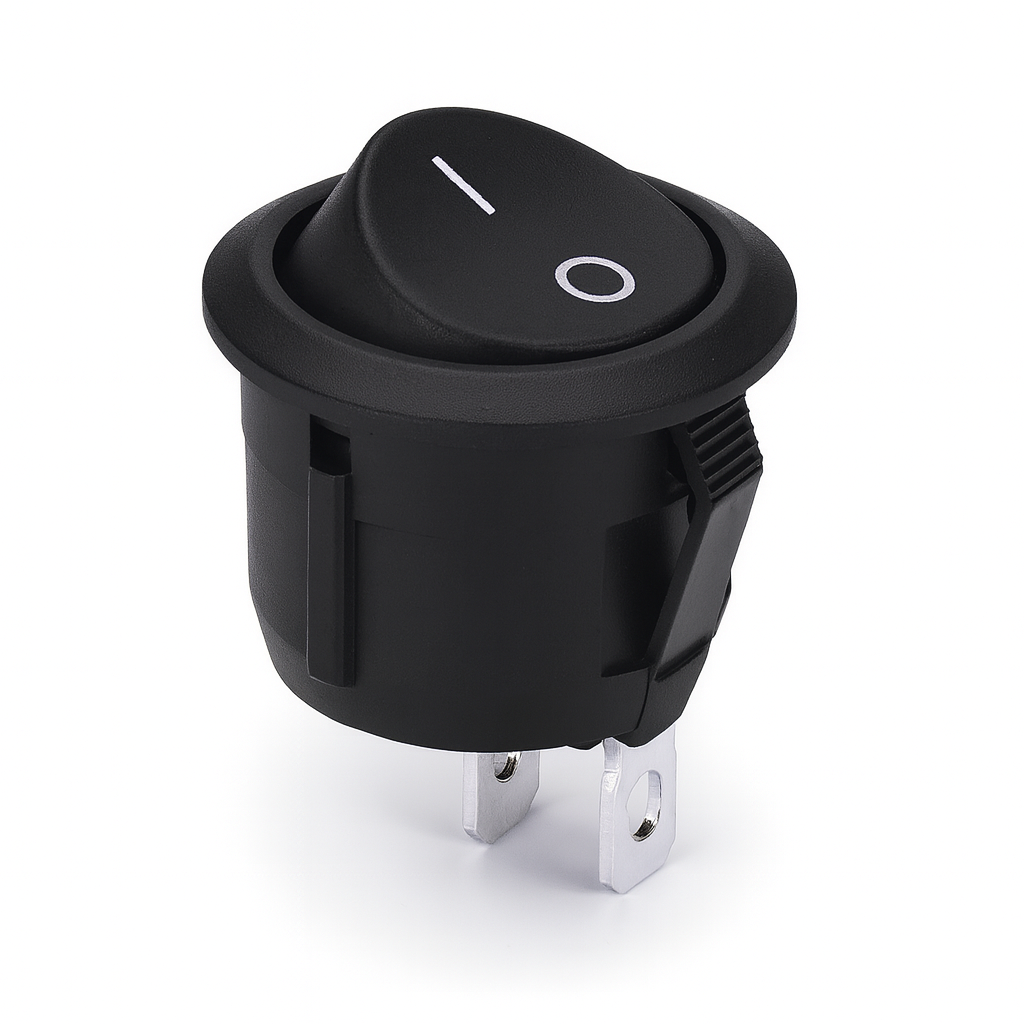 Mini Switch ON Off Round Rocker Switches SPST 20mm***