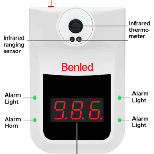 TERMOMETRO DIGITAL INFRARROJO DE PARED K3