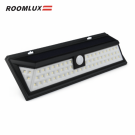 Aplique SOLAR B72304 PARED CON SENSOR MOVIMIENTO 350LM 54LED M ROOMLUX
