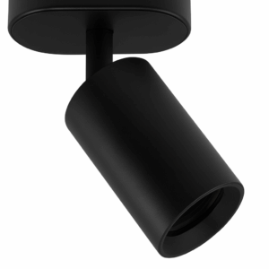 Foco superf. GU-10 TS138S-1 BK NEGRA acero 110*70*165 mm