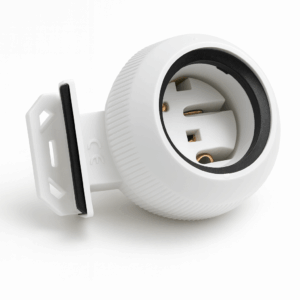 ZOCALO P/TUBOS FLUORESCENTES 2 PIN IP-65 (JUEGO DE 2)