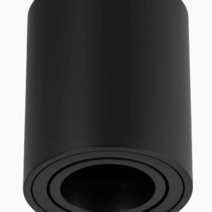 Foco superf. GU-10 TS101-1 basc, negra 80*85 Aluminio