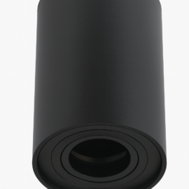 Foco superf. GU-10 BY-T1025 negro basculante negro ip-44 aluminio