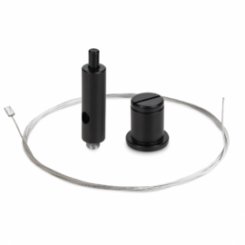 Kit C28231L07 de suspendio negro con cable de 1.5 MT KLUS