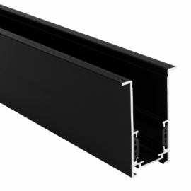 Riel MAG. externo T2210 BK "LARKO" 2 mt 44*51 mm recesado negro