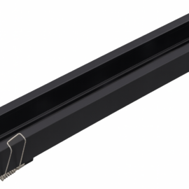 Riel MAG. externo T2210 BK "LARKO" 1 mt 44*51 mm recesado negro