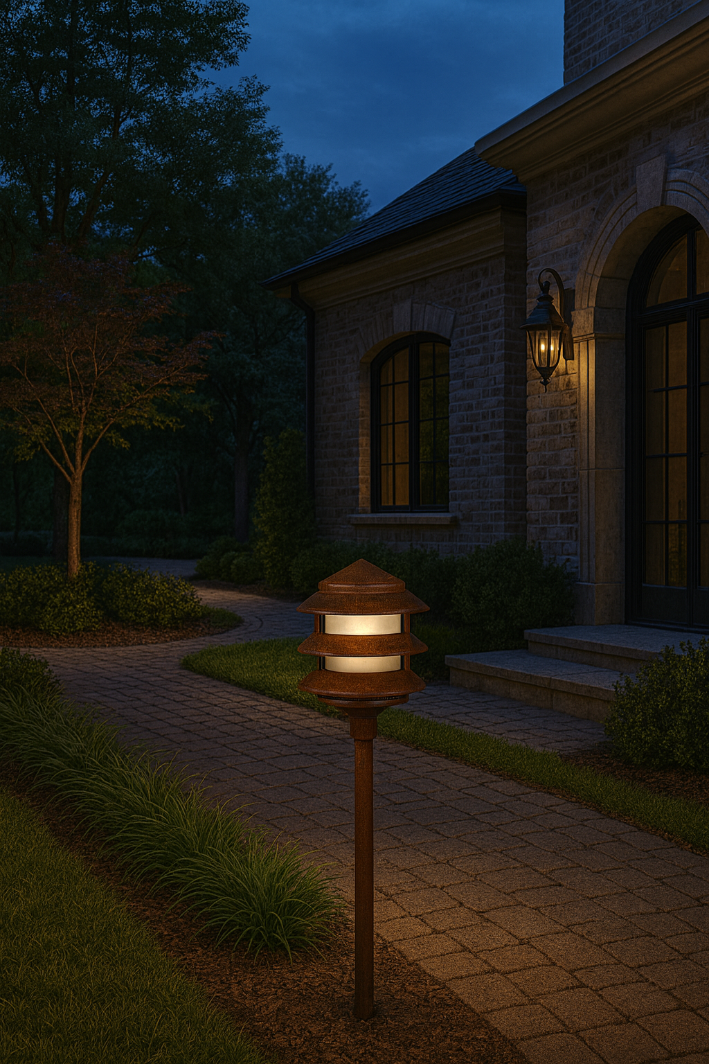 Lamp. JARDIN PAGODA 3T E-27 JT-15301A BN M - Imagen 2