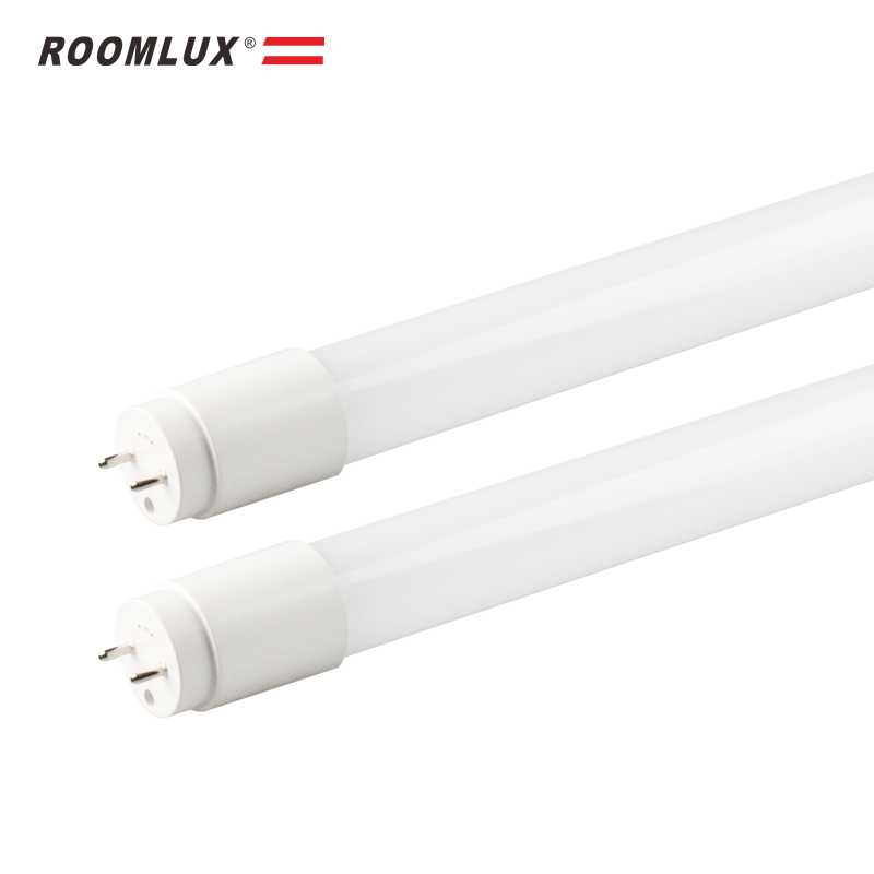 Tubo LED 18w 6500K clear T8 G-13 B25515 90-277v 2520 lm vidrio 140 LM/W ROOMLUX