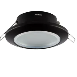 Empotrable Gu-10 TS-06 BK IP-65 92 mm ( 70mm) PC negro para baños