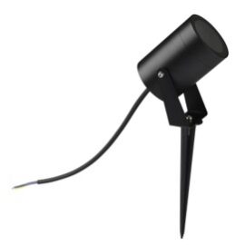 Lampara de jardin GU-10 LDC0830A-GU10 aluminio c/puya 248 mm IP-65 negra