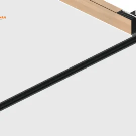 Riel magnético INTERNO 5mm T3410 1 MT NEGRO 1000*28*20mm