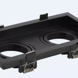 Empotrable basculante GU-10 TS131-2 BK # DOBLE reces. ( NEGRO) 175*90 (190*106*38) PC EVOLIGHT