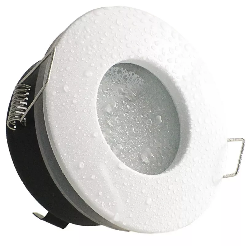 Empotrable Gu-10 TS-06 wh IP-65 92 mm ( 70mm) PC blanca para baños