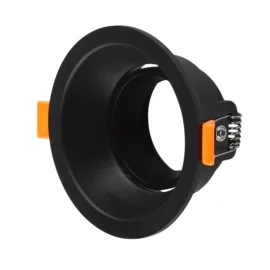 Empotrable basculante GU-10 TS119 PC BK RECES. NEGRA 80 mm (94*42) PC EVOLIGHT