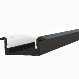 Perfil T 15 x 7 x 3 mt  aluminio con difusor