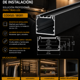 Perfil A18001A07_2 BOX (Registro de Instalación) KLUS