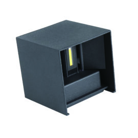 Aplique cubo 6W B72710-2X3W BK 6W 3000K NEGRO 100-240V IP-65 Roomlux