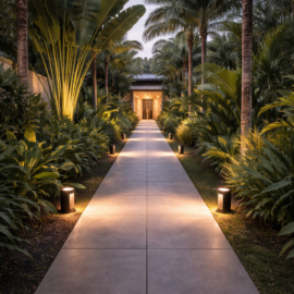 Baliza 15W 2700K BY-P18005 155*200 negra 100-245v aluminio fundido