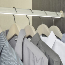 Perfil perchero de armarios para LED de 15.2 x 29 x 1 mt DS-W630