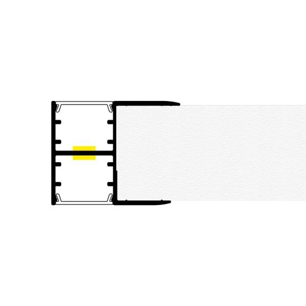 Perfil DS-2620 doble 20*28*5*6 * 3 mt doble difusor - Imagen 2
