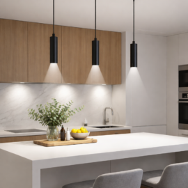 Lampara Suspendida GU-10 TS188-100x60mm NEGRA 10cm LX