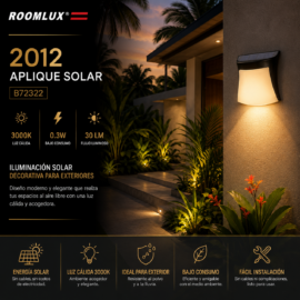 Aplique SOLAR B72322 3000K 0.3W 30 LM ROOMLUX
