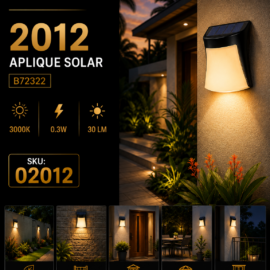 Aplique Solar B72322 3000K 0.3W 30 LM ROOMLUX