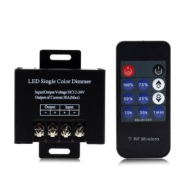 Dimmer 360w Inalámbrico LED 12-24V 30A con 11 Funciones de Control Remoto